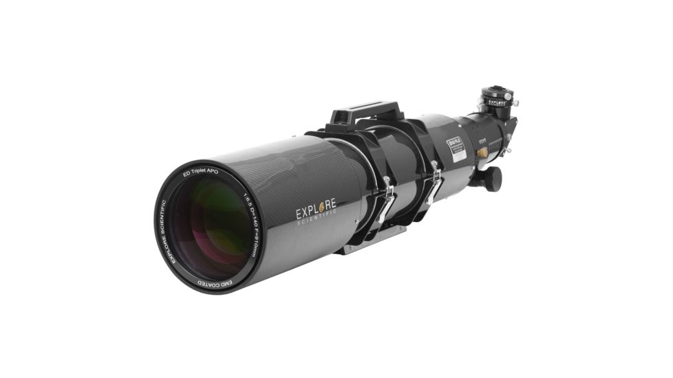 Explore Scientific FPL-53 Carbon Fiber ED140 f/6.5 APO Triplet Refractor w/ Ohara FPL53 Optics and Starlight True 3in Focuser, 140mm, FPL53-140CF-T3