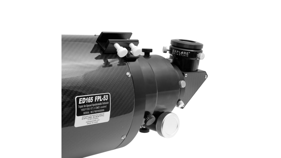 Explore Scientific FPL-53 Carbon Fiber ED165 f/7 APO Triplet Refractor w/ Ohara FPL53 Optics, 165mm, FPL53-165CF-01