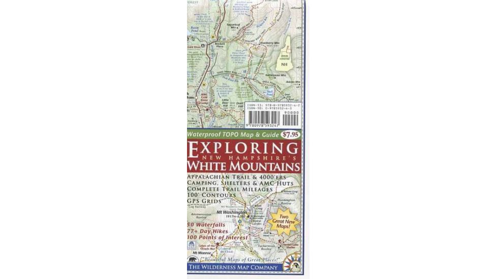 Exploring Nh White Mtns Map, Wilderness Map Company, Publisher - Wilderness Map Co