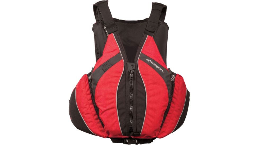 Extrasport Baja Men's Life Vest, XS Size, Denier Cordura, Red, Black 0310000089