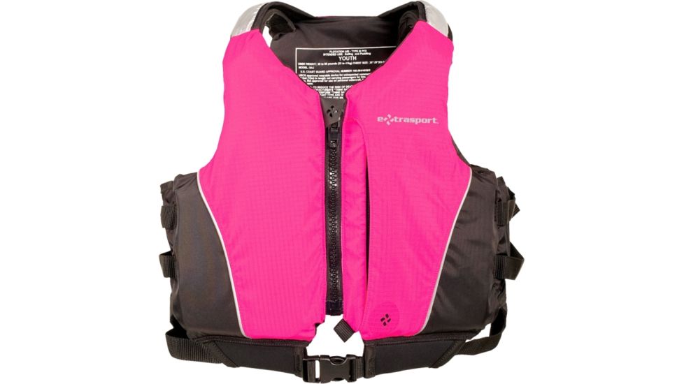 Extrasport Inlet Jr. Life Vest, for Adult, Ripstop Nylon, Red, Black 0310000185