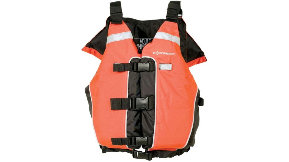 Extrasport UT5 Life Vest, Universal Size for Adult, Denier Cordura, Black 0710001155