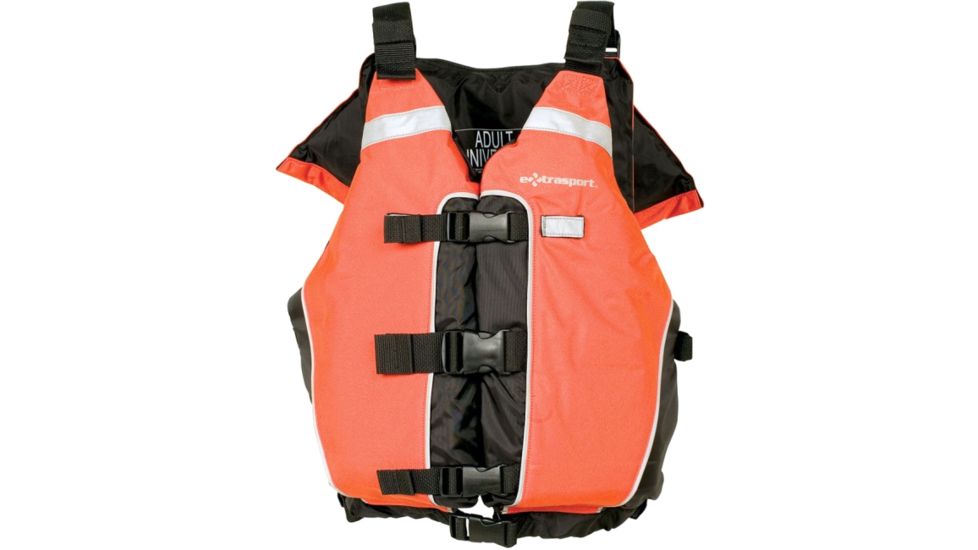 Extrasport UT5 Life Vest, Universal Size for Adult, Denier Cordura, Black 0710001157