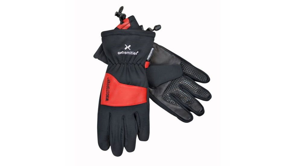 Extremities Windy Pro Glove - Men's-Black/Red-Small