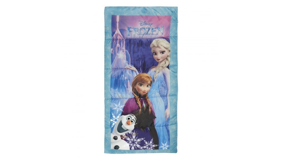 Exxel Outdoors Disney Frozen Sleeping Bag, Blue/Purple, 28 in X 56 in D-2171FRZ6A