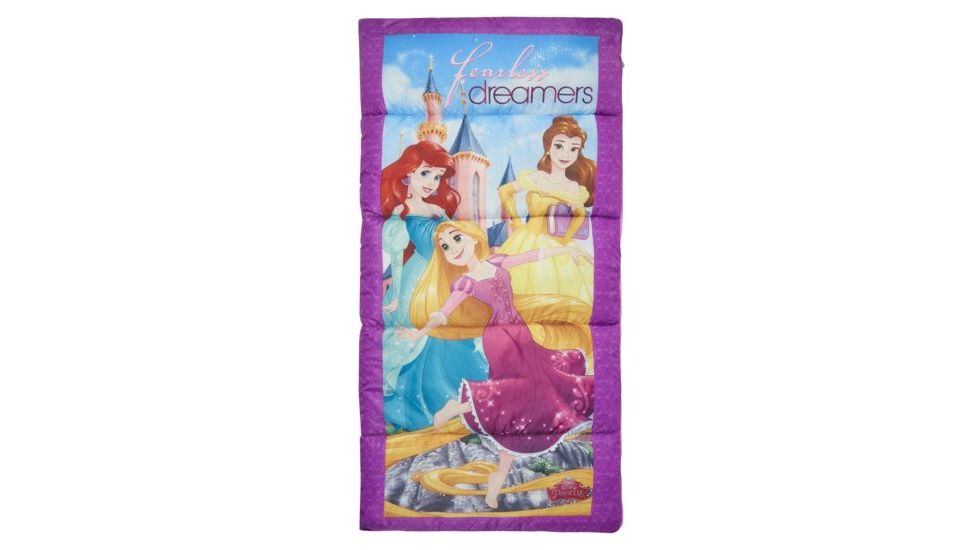Exxel Outdoors Disney Princess Sleeping Bag, Purple/Pink, 28 in X 56 in, D-217120PRN