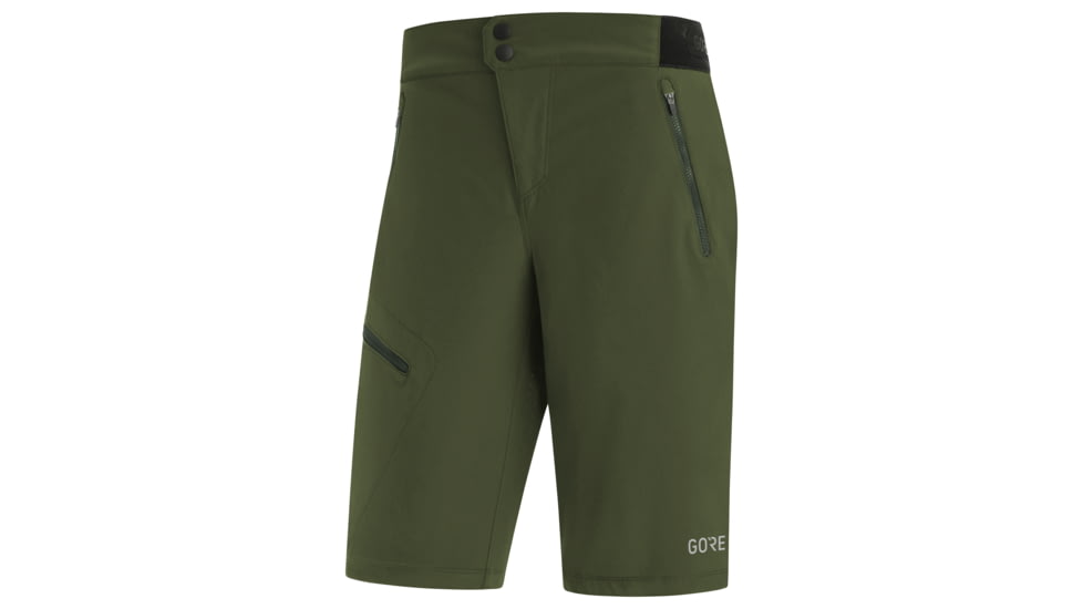 GOREWEAR C5 Womens Cycling Shorts in Utility Green 2XS Regular fit FBD2E854, 100588-BH00-34