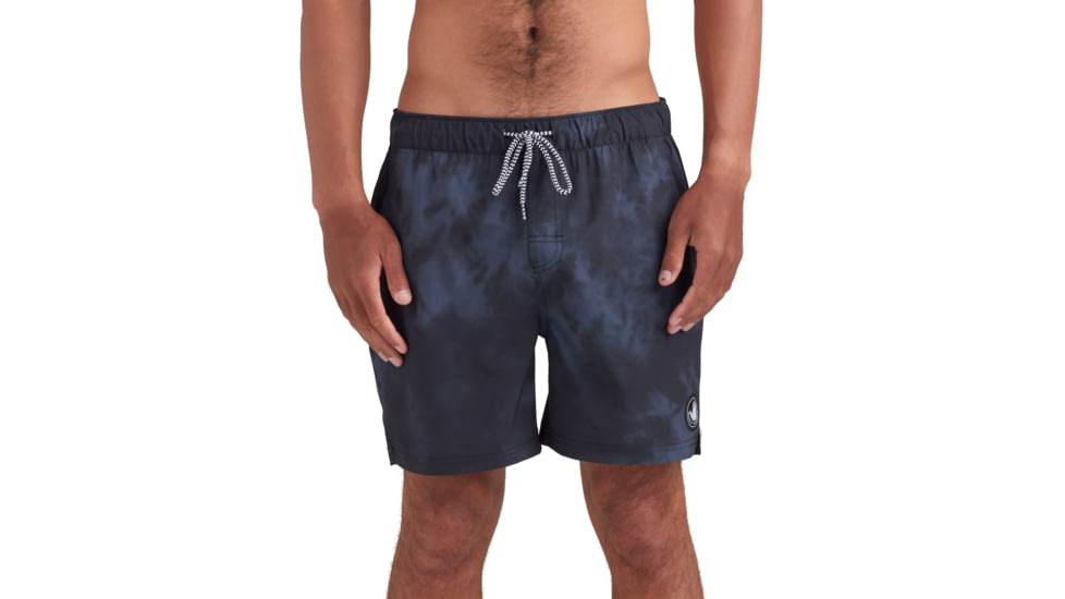 Body Glove Swoosh 17 Elastic Waist Swim Short - Charcoal 04051F9D, XL, Charcoal, GRV1017-CHR-XL