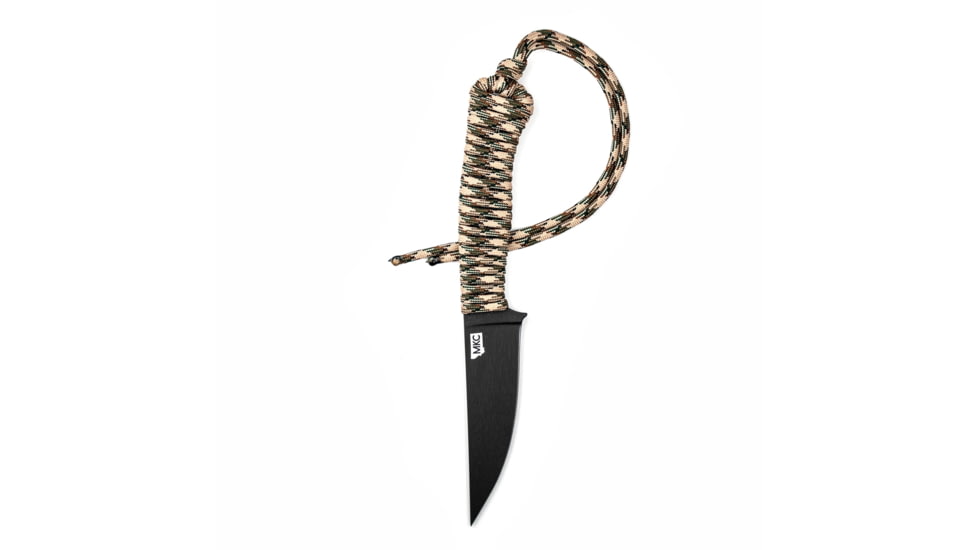 Montana Knife Company Speedgoat 2.0 Fixed Blade Knives, 3.625 inch, 52100 Ball Bearing Steel, Fixed Blade, USA Paracord Handle, Desert Camo, 7.875 inch, MKC-000395