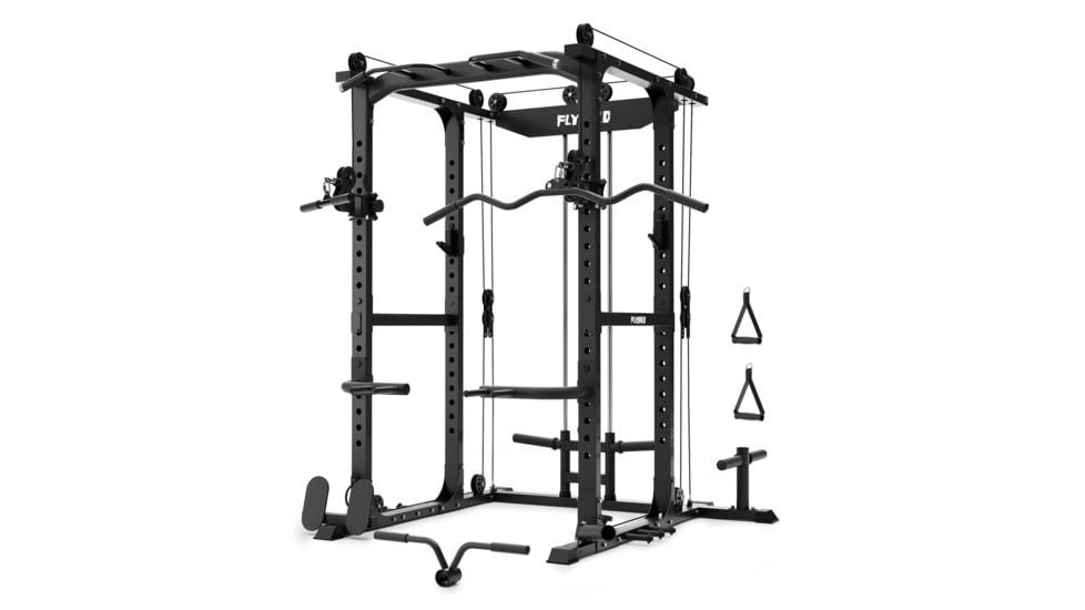 Flybird Fitness All-In-One Power Rack with Pulley System — CampSaver