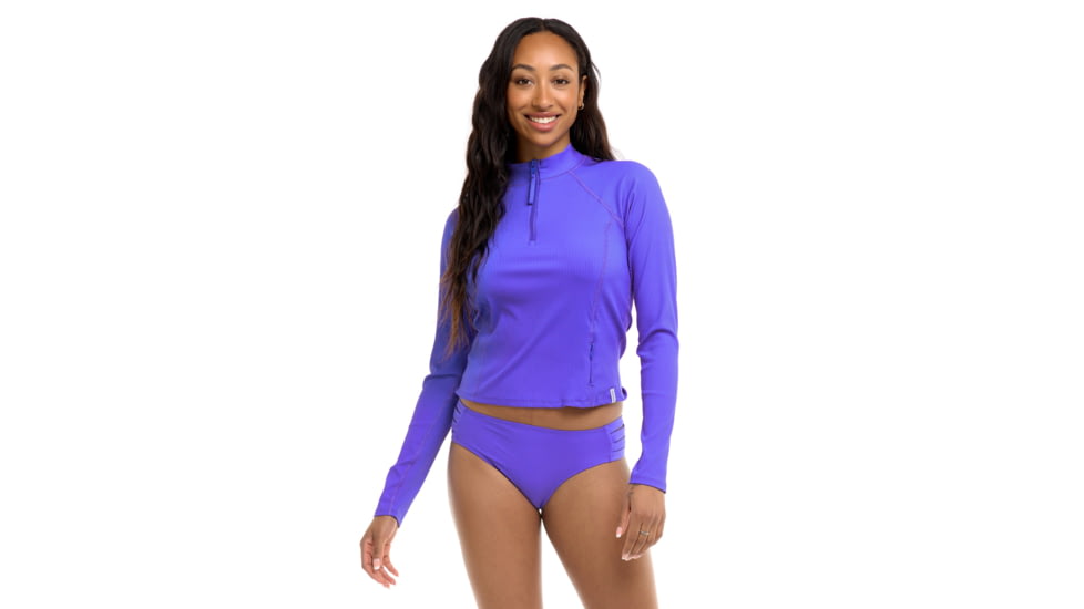 Body Glove Ibiza Raelynn Long Sleeve Rashguard - Clearwater F1A245DA, XS, Clearwater, 39-469598-Clearwater-XS