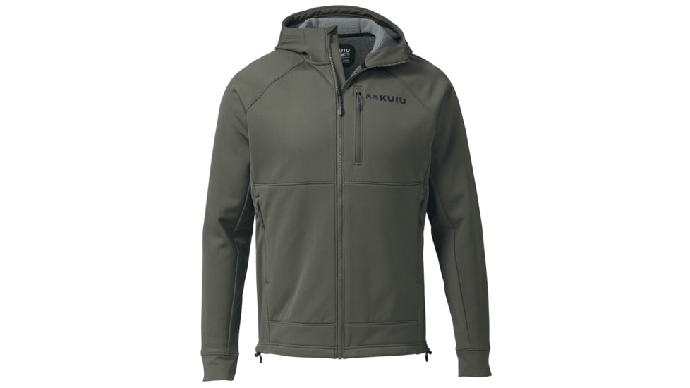 KUIU StrongFleece 275 Full Zip Hunting Hoodie - Men's, Ash, 3XL, Adult, Male, 7490108981406