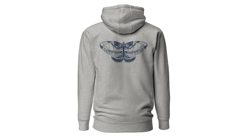 Milk X Whiskey Butterfly Mountains Hoodie 97515D6B, Carbon Grey, S, 727063310784