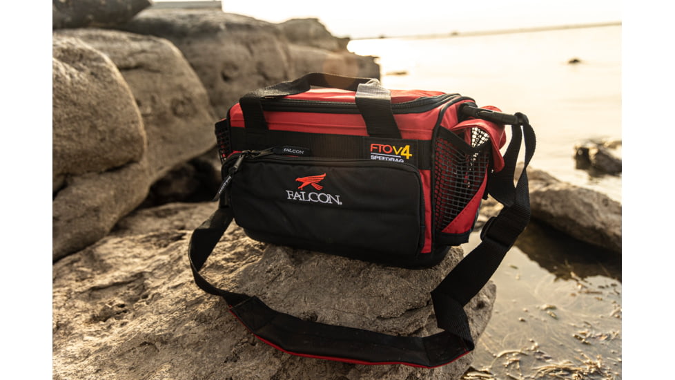 Falcon Rods FTO-V4 Speed Bag, Small, Red, 11.25 in x 7.5 in x 7.25 in, FTO-V4