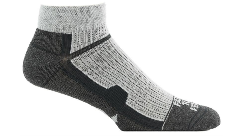 Farm To Feet Asheville Light Weight 1/4 Crew Sock - Men's-Silver Heather-Medium