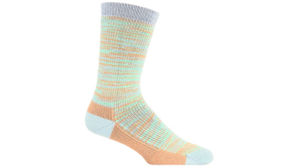 Farm To Feet Bend Stylized Traditional Hiker Sock - Women's-Blue Fog/Pecan-Large