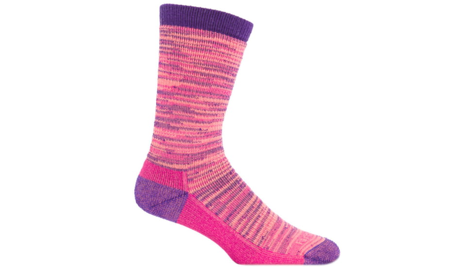 Farm To Feet Bend Stylized Traditional Hiker Sock - Womens-Parachute Purple/Berry-Small