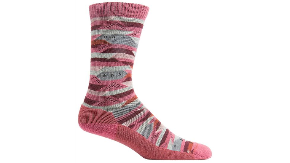Farm To Feet Billings Blanket Stripe Sock - Womens-Carmine-Large