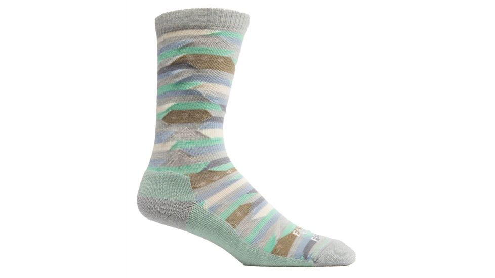 Farm To Feet Billings Blanket Stripe Sock - Womens-Silver Heather-Medium