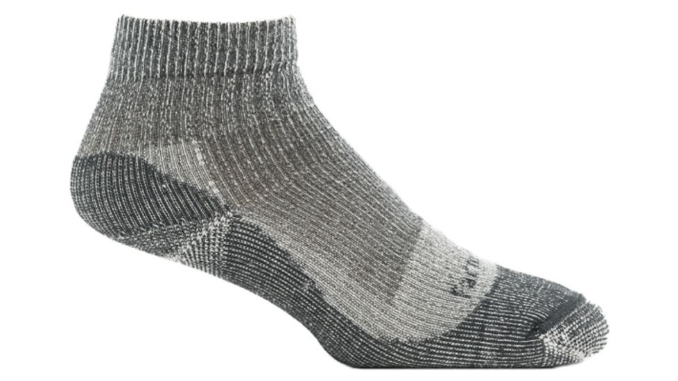 Farm To Feet Boulder Light Weight 1/4 Crew Sock - Womens-Charcoal-Large