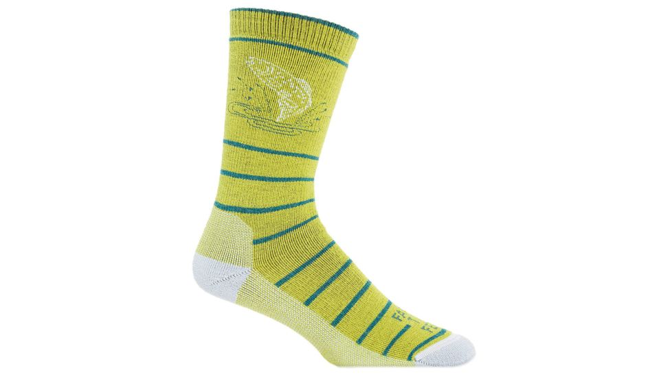 Farm To Feet Concord Fish Sporting Sock - Womens-Woodbine/Blue Fog-Medium