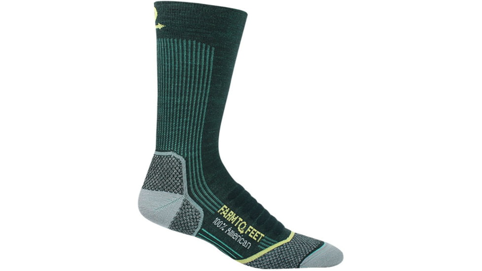 Farm To Feet Damascus Light Crew Sock - Women's-Green Gables/Mint Leaf-Medium