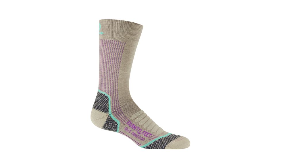 Farm To Feet Damascus Light Crew Sock - Womens, Tan, Large, FF-8986-250-TAN-WL