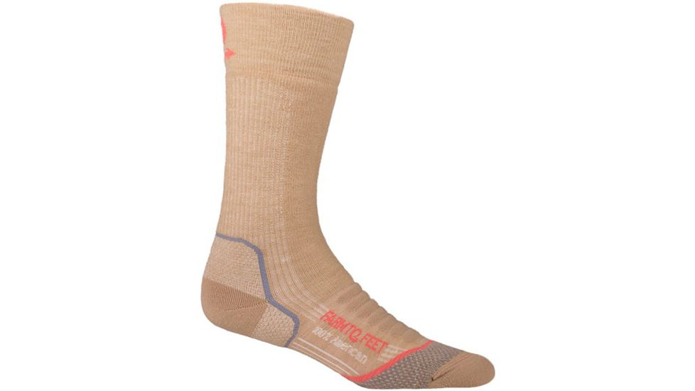 Damascus Medium Crew Sock - Womens-Curds and Whey/White-Medium