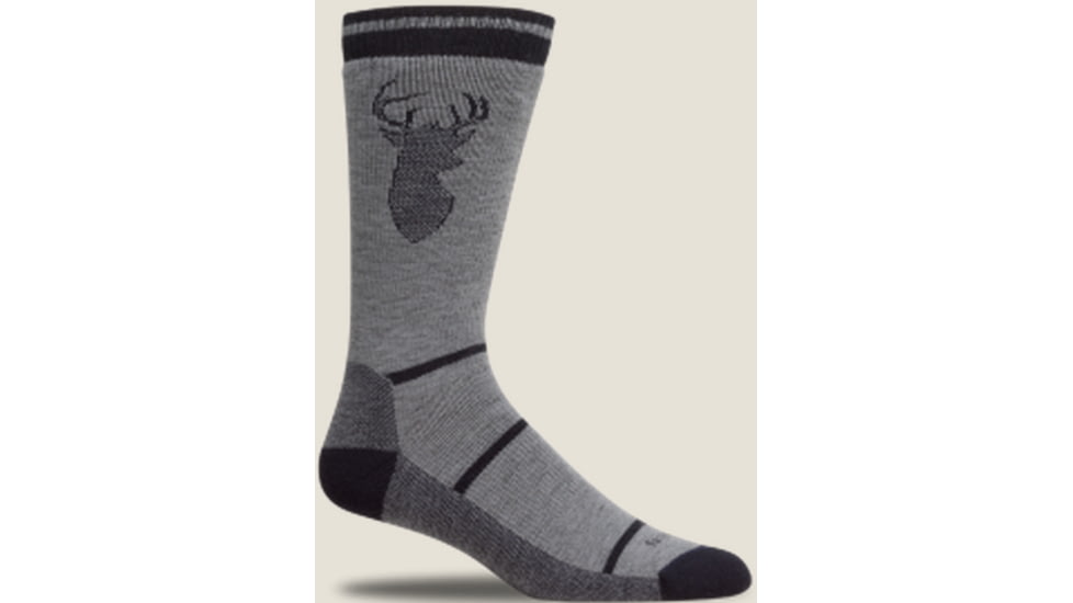 Farm To Feet Englewood Stag Sporting Sock - Men's-Platinum/US Blue-X-Large