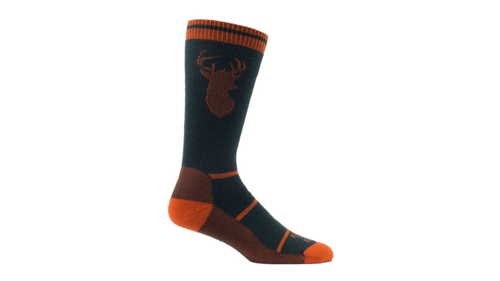 Farm To Feet Englewood Stag Sporting Sock - Men's-Sycamore/Orange-X-Large