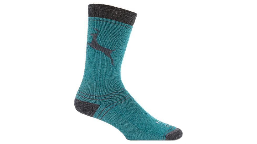 Farm To Feet Englewood Stag Sporting Sock - Womens-Atlantic Deep/Charcoal-Medium
