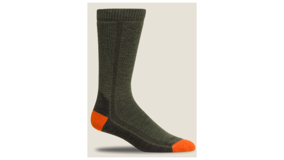 Farm To Feet Madison Sock - Men's -Olive Night/Mango-Medium