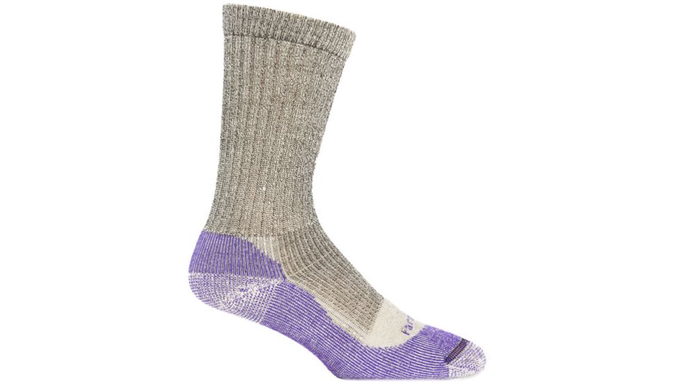Farm To Feet NFZ Boulder Light Crew Hiking Sock - Women's-Charcoal-Medium