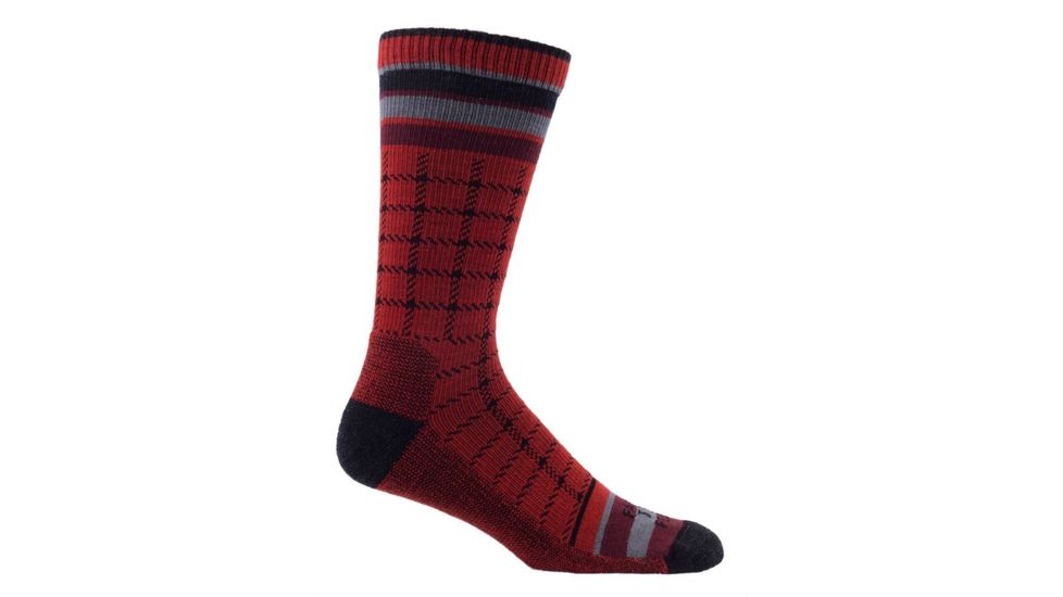 Farm To Feet Portland Light Weight Crew Sock - Mens-Formula One/Charcoal-Large