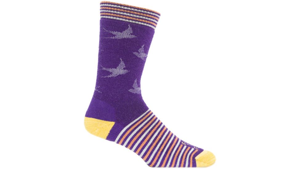 Farm To Feet Wrightsville Sparrow Sporting Sock - Womens-Parachute Purple/Lemon Curry-Small