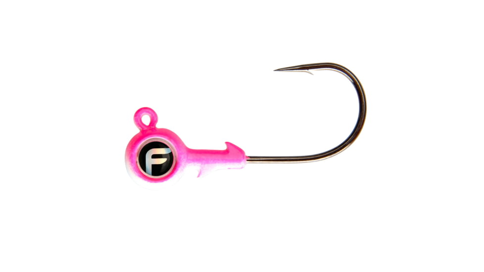 Fathom Bug Eye Jig Head 1/8oz Pink, 4 pack, JH04-1/8-PNK
