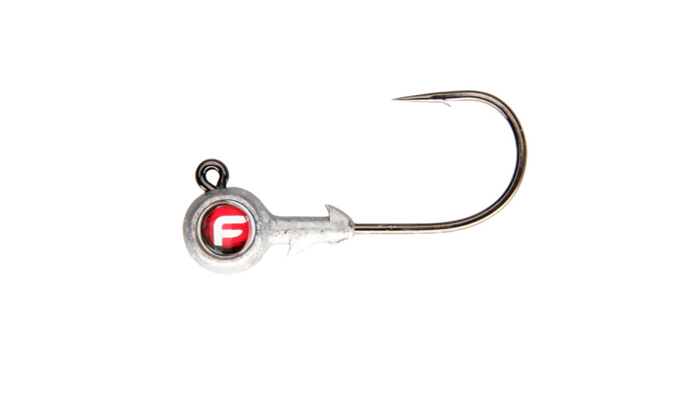Fathom Bug Eye Jig Head 3/8oz Lead Red, 4 pack, JH04-3/8-LEDR