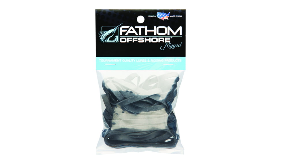 Fathom Fathom Offshore Rb-64 Rubber Bands #64 1/10Lb Bag Black Prem Uv Resistant, RB-64