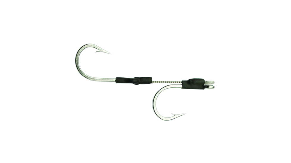 Fathom Hookset SS Cable Double Trolling Lance, 6in, Hook 8/0, HS-FATHSS-08/0D
