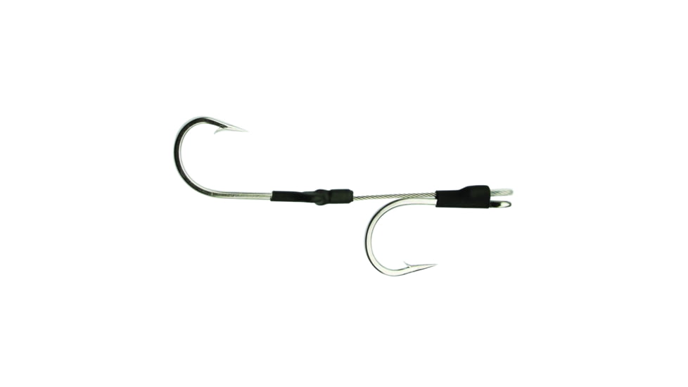 Fathom Hookset SS Cable Double Trolling Lance, 7.75in, Hook 10/0, HS-FATHSS-10/0D