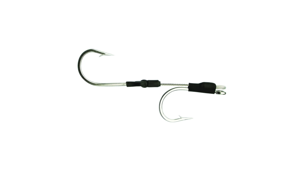 Fathom Hookset SS Cable Double Trolling Lance, 7in, Hook 9/0, HS-FATHSS-09/0D