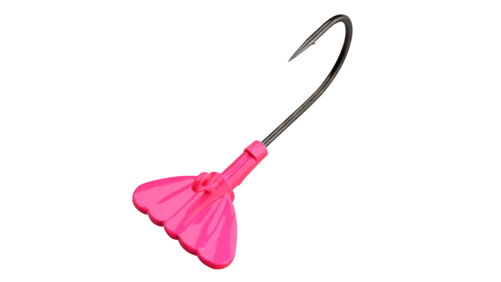 Fathom Jig Tail Shrimp 1/4oz Pink, 3 pack, JH03-1/4-PNK