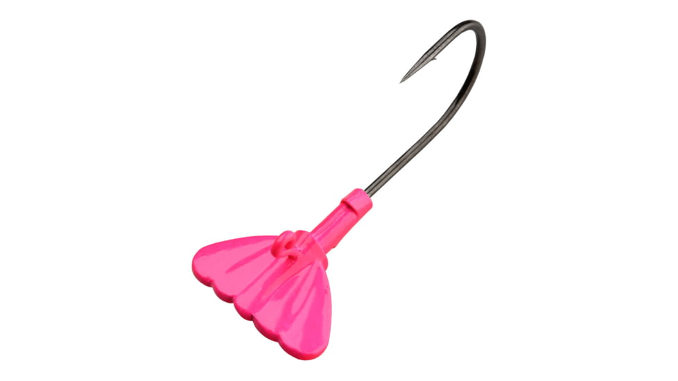 Fathom Jig Tail Shrimp 3/8oz Pink, 3 pack, JH03-3/8-PNK