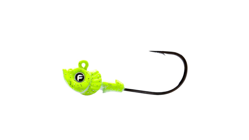 Fathom Pro-Select Jig Head 1/2oz Chartreuse, 3 pack, JH01-1/2-CHRT