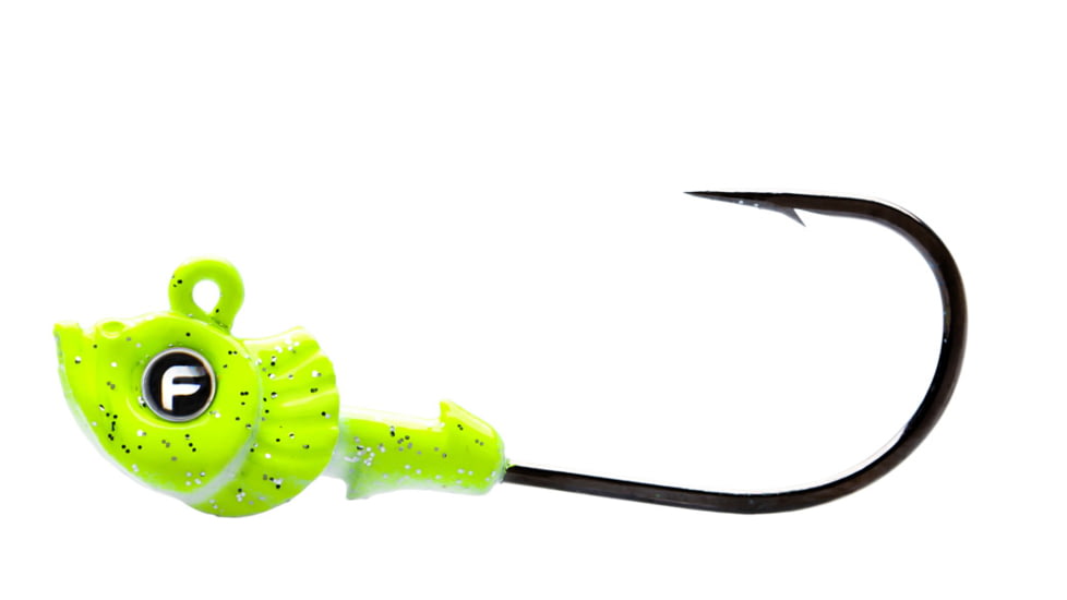 Fathom Pro-Select Jig Head 1/4oz Chartreuse, 4 pack, JH01-1/4-CHRT