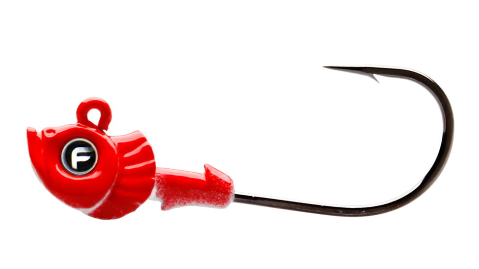 Fathom Pro-Select Jig Head 1/4oz Red, 4 pack, JH01-1/4-RED