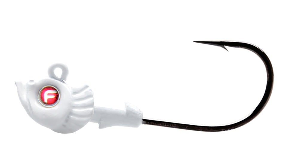 Fathom Pro-Select Jig Head 1/4oz White, 4 pack, JH01-1/4-WHT