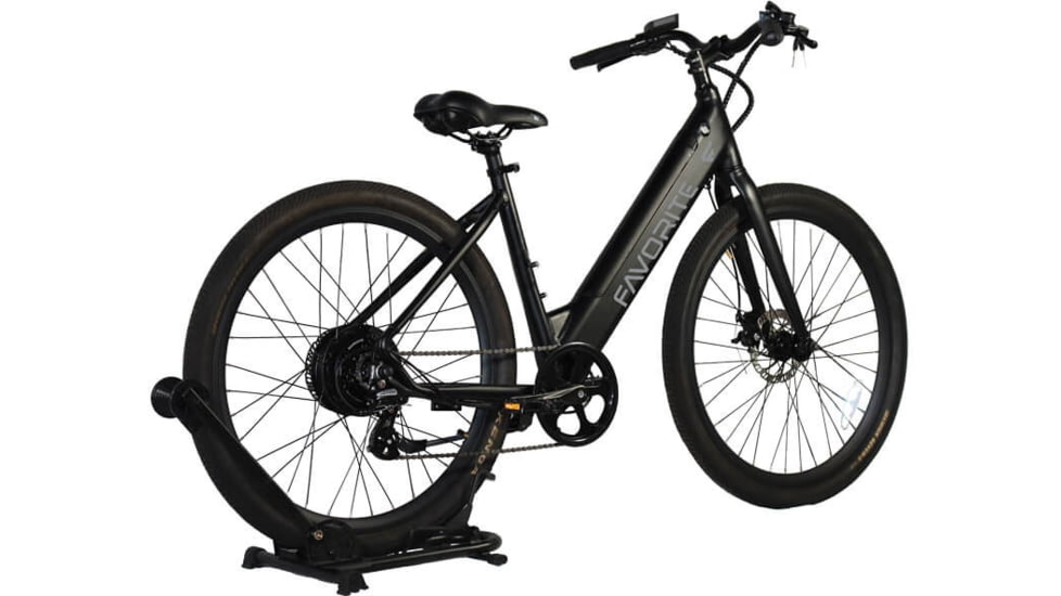 Favorite City Step THRU E-Bike, Matte black/White, City-step-thru