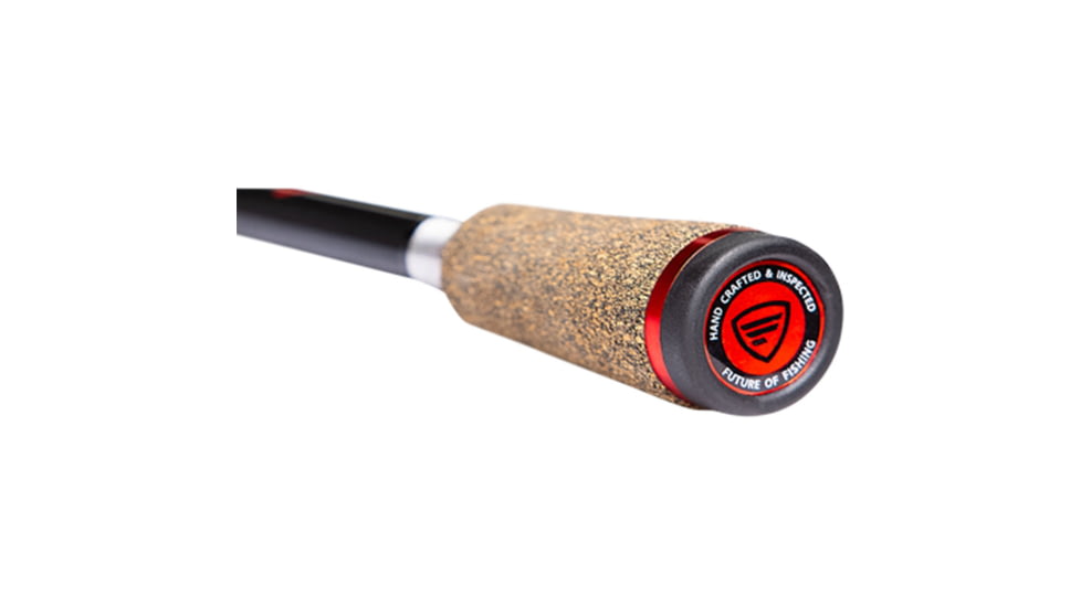 Favorite Fishing Brush Dobber Crappie Spinning Combo, 6ft 8in, Ultra Light, Red/Black, DBR-681UL20