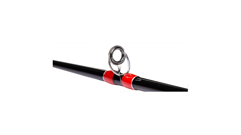 Favorite Fishing Brush Dobber Crappie Spinning Rod, 6ft 8in, Ultra Light, Red/Black, DBR-681UL